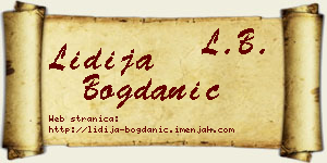 Lidija Bogdanić vizit kartica